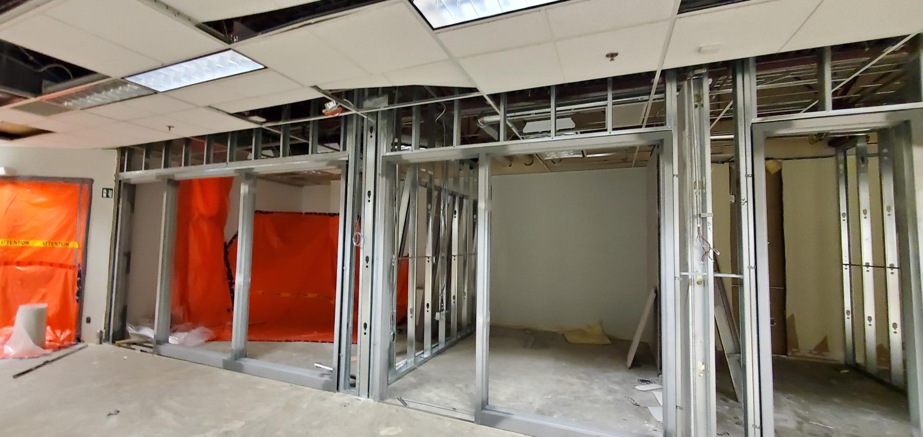 Tenant Improvement, Annacis Island Framed New walls