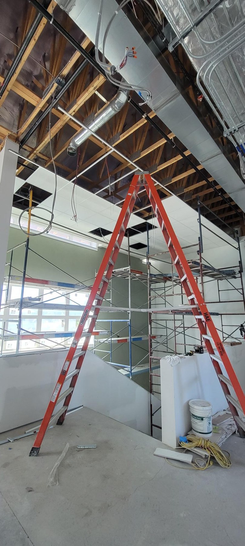 High ceiling work
