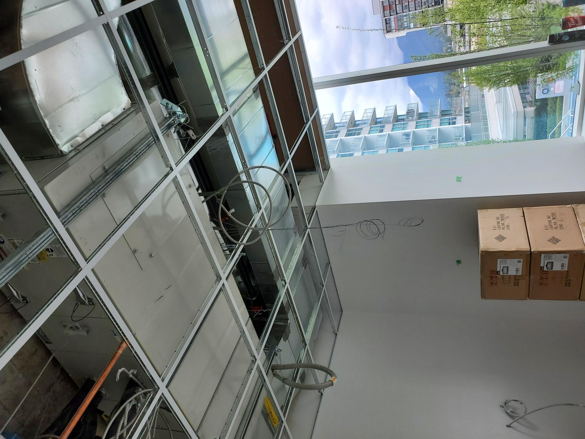 North Vancouver dental office T-bar installation — archive view 5.