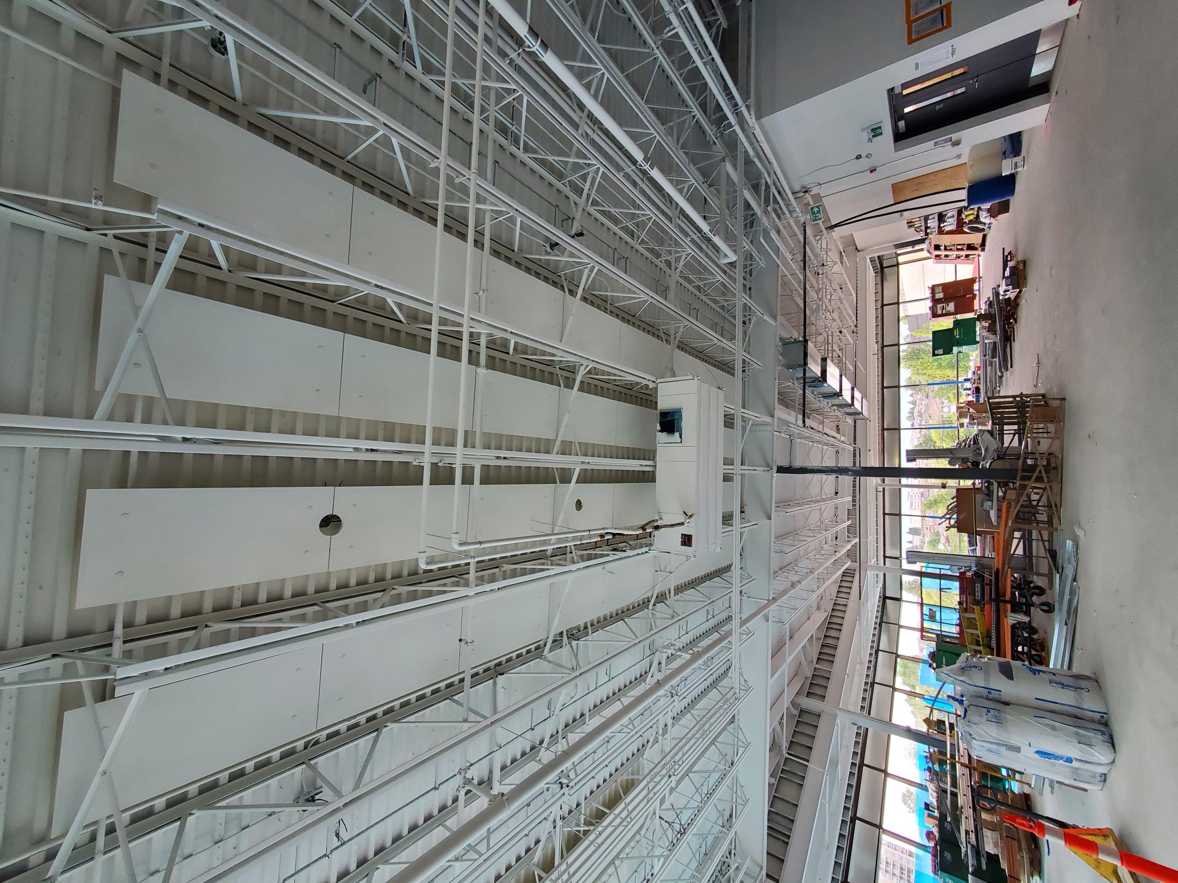 Brentwood Mall food court acoustic tile installation — archive view 3.