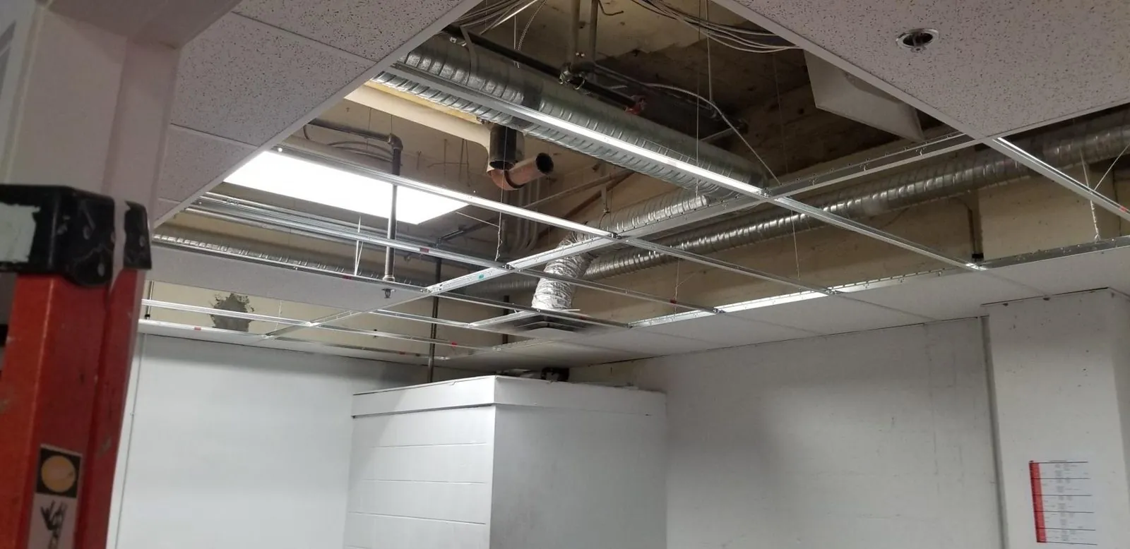 Downtown Vancouver college ceiling tile installation — supplied project archive view 1.