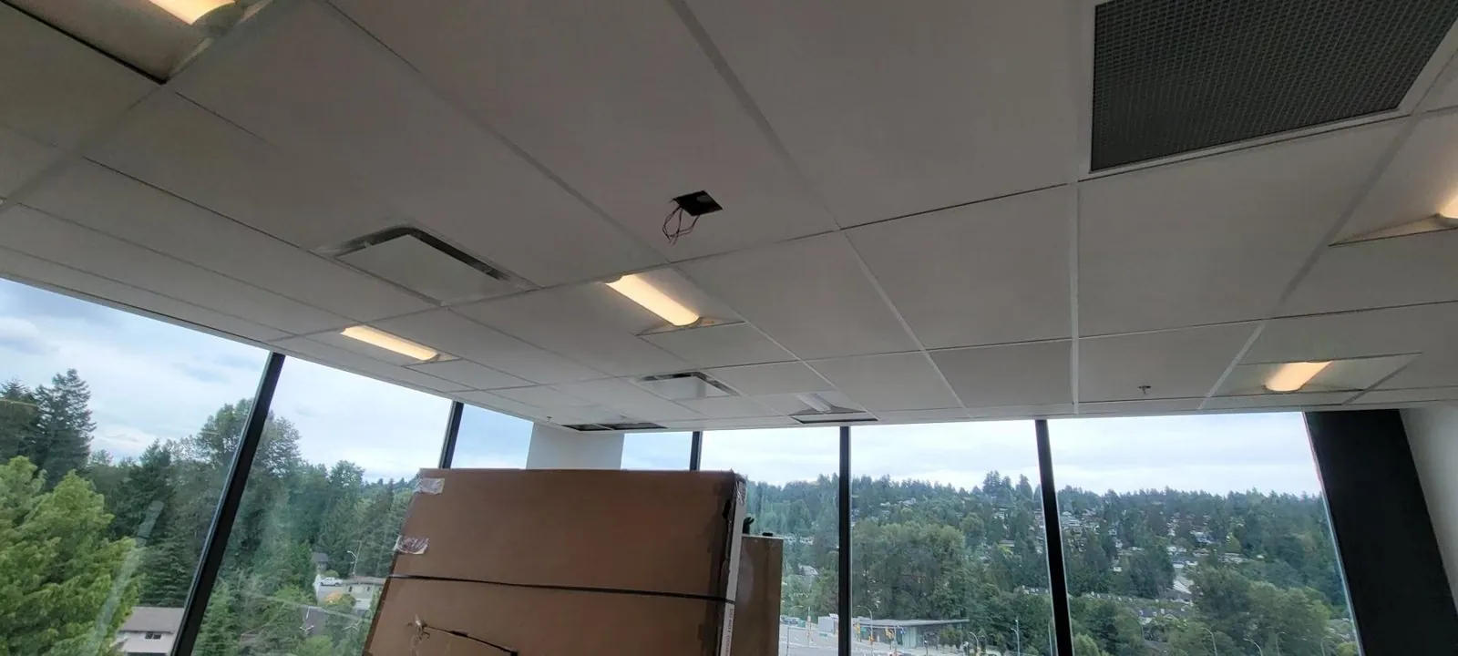 Port Coquitlam government office T-bar ceiling — supplied project archive view 2.