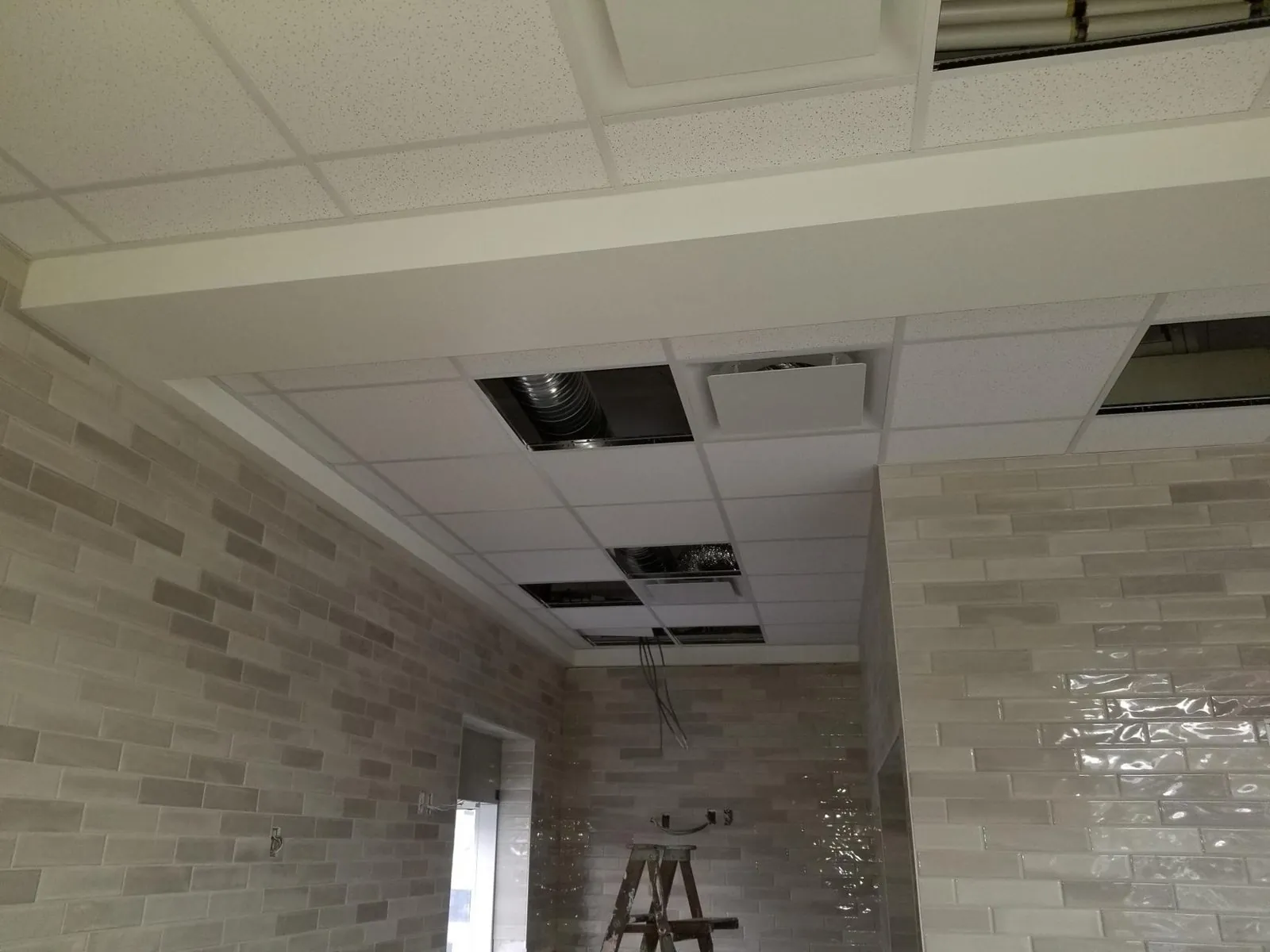 Tim Hortons Chilliwack ceiling tile installation — supplied project archive view 2.