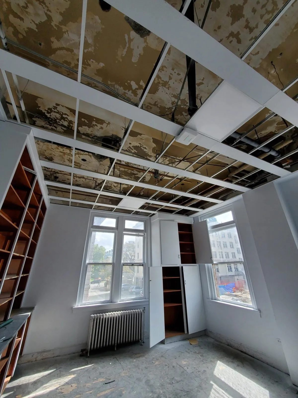 Vancouver General Hospital old ward T-bar ceiling — supplied project archive view 1.