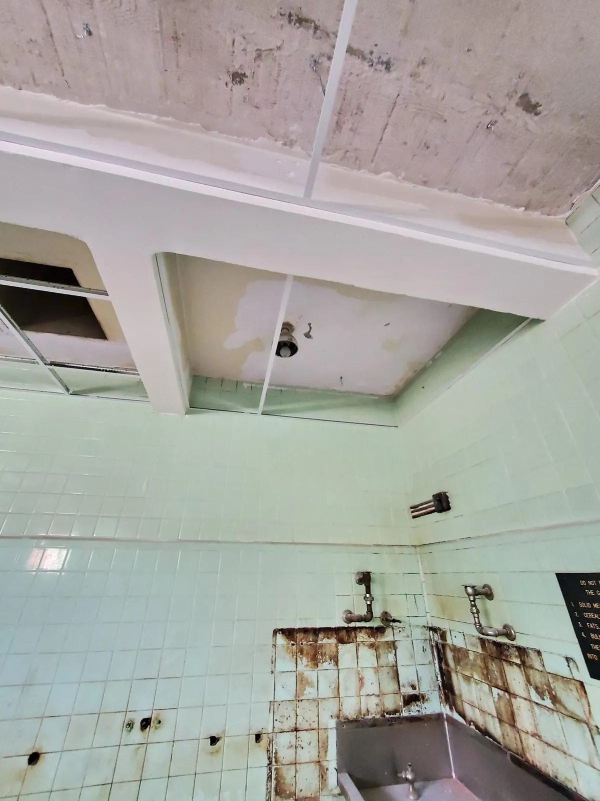 Vancouver General Hospital old ward T-bar ceiling — supplied project archive view 2.